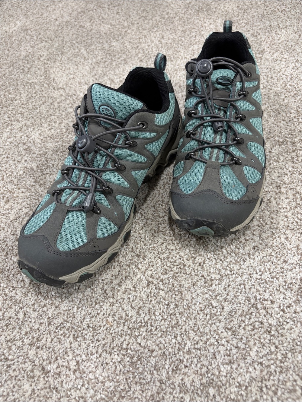 Women's Mint Green Trail Hiking Shoes